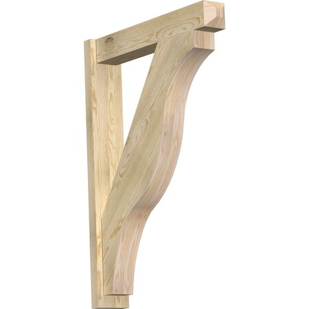 Ekena Millwork Funston Craftsman Rough Sawn Outlooker, Douglas Fir, 6"W x 32"D x 44"H OUT06X32X44FST04RDF